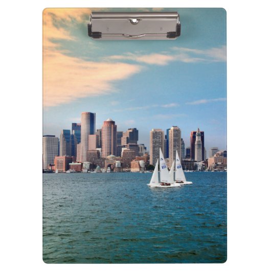 VS, Massachusetts. Boston Waterfront Skyline 3 Klembord (Voorkant)