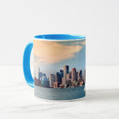 VS, Massachusetts. Boston Waterfront Skyline 3 Mok (Voorkant links)