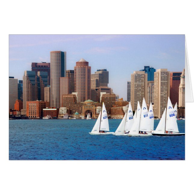 VS, Massachusetts. Boston Waterfront Skyline 4 (Voorkant Horizontaal)