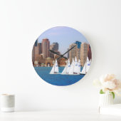 VS, Massachusetts. Boston Waterfront Skyline 4 Grote Klok (Huis)