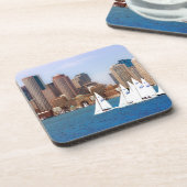 VS, Massachusetts. Boston Waterfront Skyline 4 Onderzetter (Linkerzijde)