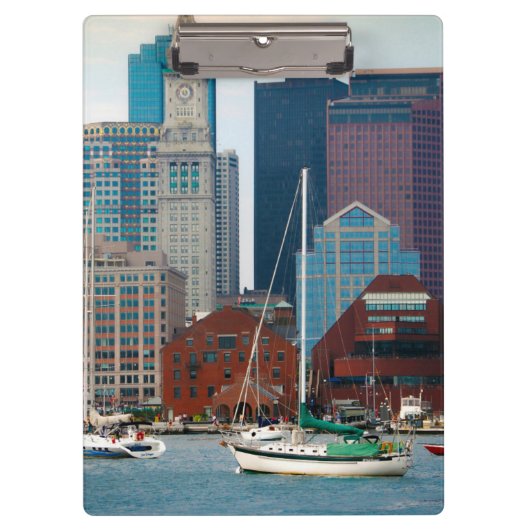 VS, Massachusetts. Boston Waterfront Skyline Klembord (Voorkant)