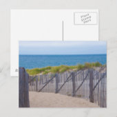 VS, Massachusetts. Duinen en pad Briefkaart (Voorkant / Achterkant)
