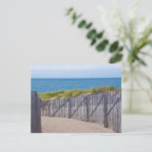 VS, Massachusetts. Duinen en pad Briefkaart (Staand voorkant)