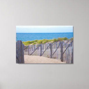 VS, Massachusetts. Duinen en pad Canvas Afdruk