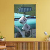 VS, Massachusetts, Gloucester. Fuzzy dobbelstenen Canvas Afdruk (Insitu (Woonkamer))