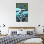 VS, Massachusetts, Gloucester. Fuzzy dobbelstenen Canvas Afdruk (Insitu (Slaapkamer))