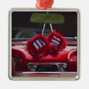 VS, Massachusetts, Gloucester. Fuzzy dobbelstenen Metalen Ornament