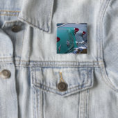 VS, Massachusetts, Gloucester. Jaren 50 Vierkante Button 5,1 Cm (In situ)