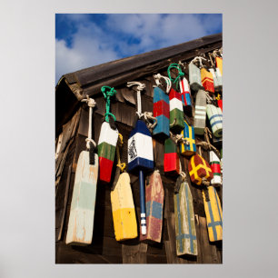 VS, Massachusetts, Gloucester, Lobster Buoys 2 Poster