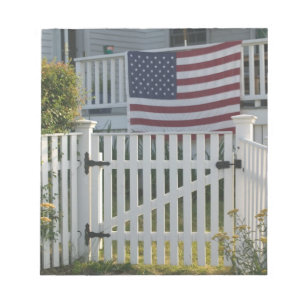 VS, Massachusetts, Gloucester: Patriotisch hek Notitieblok