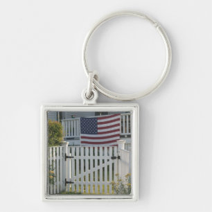 VS, Massachusetts, Gloucester: Patriotisch hek Sleutelhanger