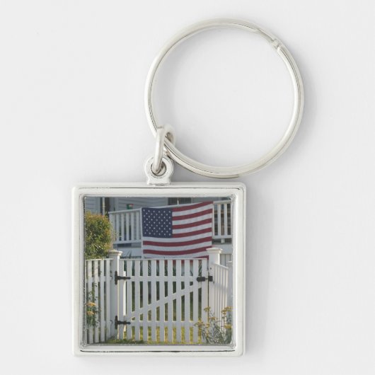 VS, Massachusetts, Gloucester: Patriotisch hek Sleutelhanger (Voorkant)