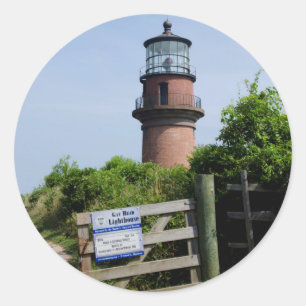 VS, Massachusetts, Martha's Vineyard, Aquinnah. Ronde Sticker