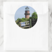 VS, Massachusetts, Martha's Vineyard, Aquinnah. Ronde Sticker (Tas)