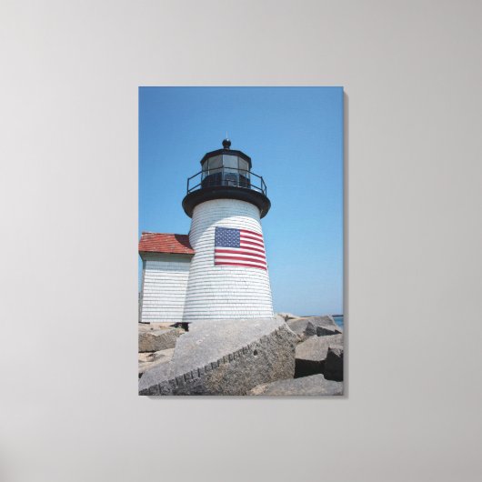 VS, Massachusetts, Nantucket. Brant Point Canvas Afdruk (Voorkant)