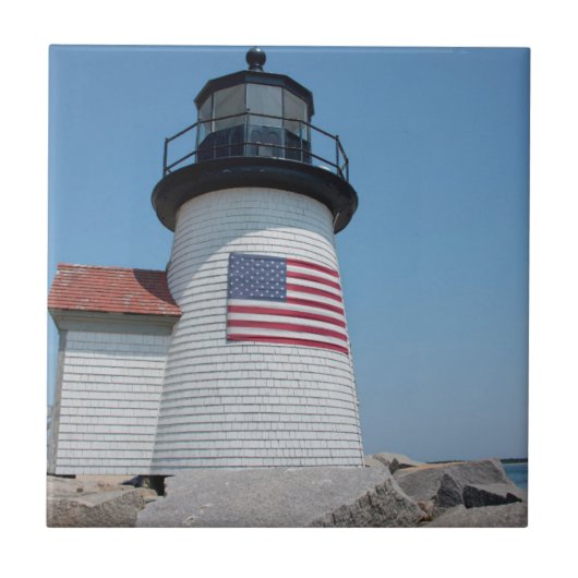 VS, Massachusetts, Nantucket. Brant Point Tegeltje (Voorkant)