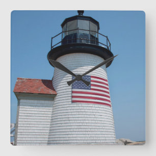 VS, Massachusetts, Nantucket. Brant Point Vierkante Klok