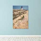 VS, Massachusetts, Nantucket. Schelp Canvas Afdruk (Insitu (Houten vloer))