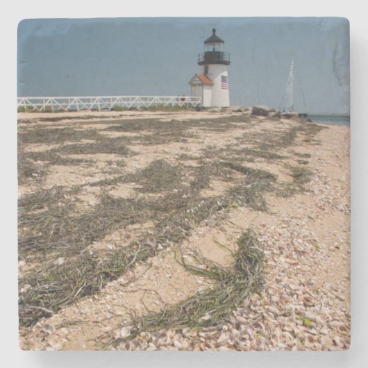 VS, Massachusetts, Nantucket. Schelp Stenen Onderzetter (Voorkant)