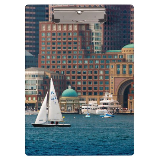 VS, Massachusetts. Waterfront skyline Boston 2 Klembord (Voorkant)