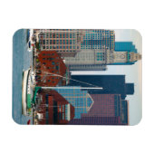 VS, Massachusetts. Waterfront skyline van Boston Magneet (Horizontaal)