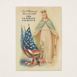 VS Memorial Veterans Prayer Visitekaartje