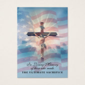 VS Memorial Veterans Prayer Visitekaartje (Voorkant)