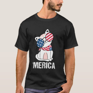 VS 'Merica Kat 4 juli Grappig Patriottisch T-shirt