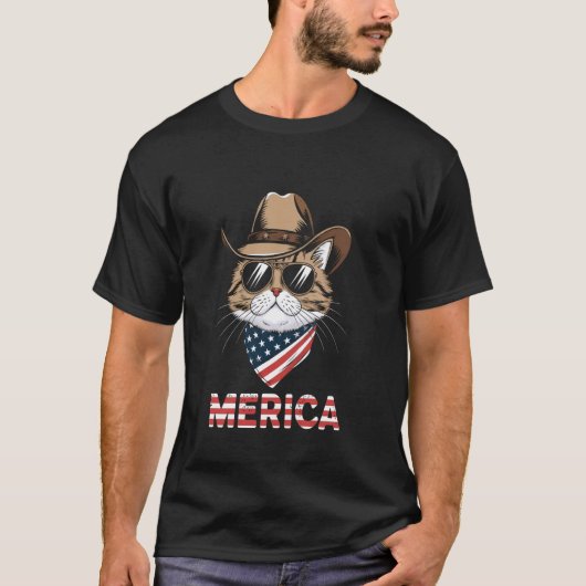 VS 'Merica Perzische Kat 4 juli T-shirt (Voorkant)