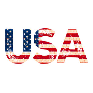 VS met Amerikaanse vlag T-shirt
