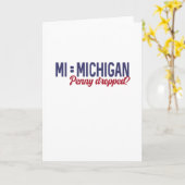 VS - MI = Michigan Not Minnesota Confusie Kaart (Gele Bloem)