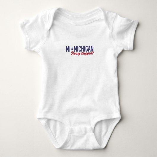 VS - MI = Michigan Not Minnesota Confusie Romper (Voorkant)