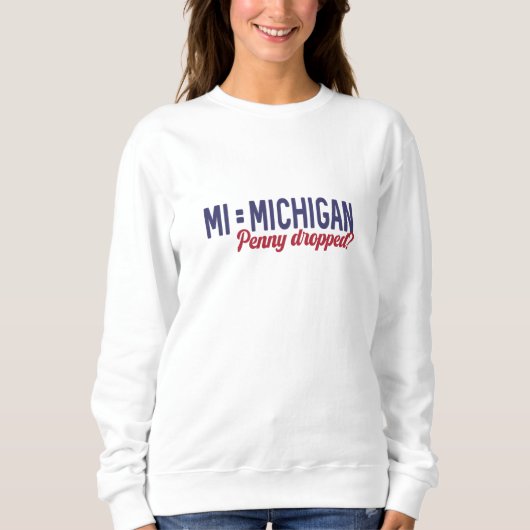 VS - MI = Michigan Not Minnesota Confusie Trui (Voorkant)