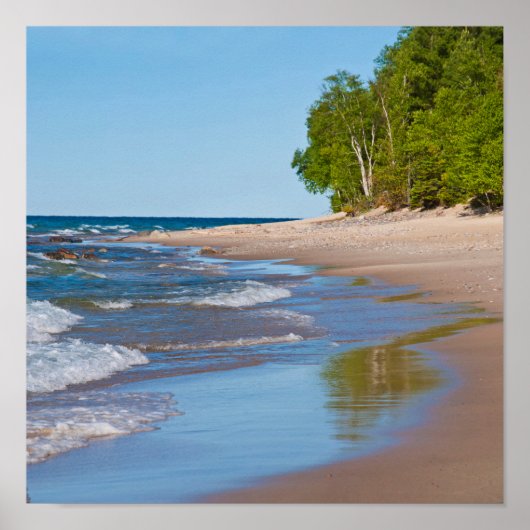 VS, Michigan. 12 Mile Beach Poster (Voorkant)