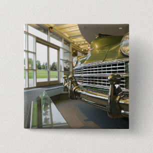 VS, Michigan, Auburn Hills: Walter P. Crysler Vierkante Button 5,1 Cm