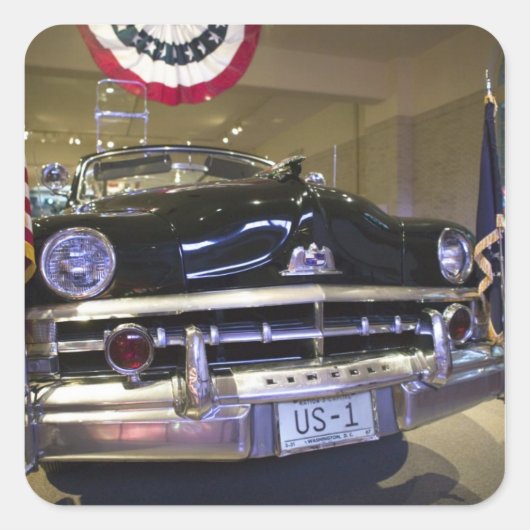 VS, Michigan, Dearborn: The Henry Ford Museum, 2 Vierkante Sticker (Voorkant)