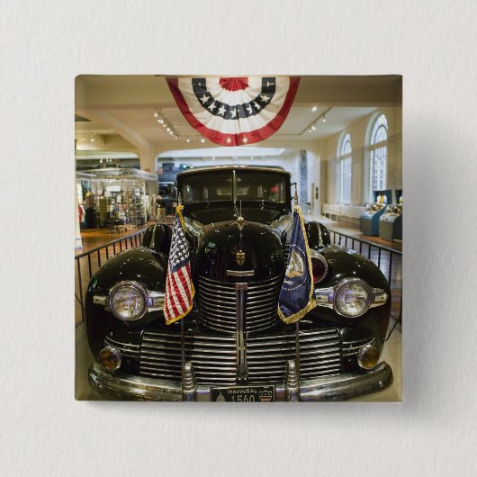 VS, Michigan, Dearborn: The Henry Ford Museum, Vierkante Button 5,1 Cm (Voorkant)