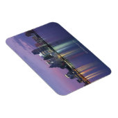 VS, Michigan, Detroit skyline, nacht Magneet (Rechterzijde)