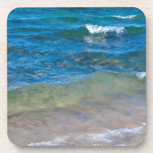 VS, Michigan. Duidelijke wateren van het superieur Bier Onderzetter (Voorkant)