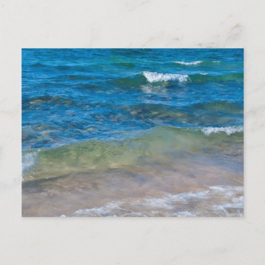 VS, Michigan. Duidelijke wateren van het superieur Briefkaart (Voorkant)