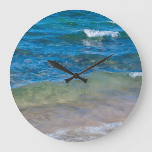 VS, Michigan. Duidelijke wateren van het superieur Grote Klok