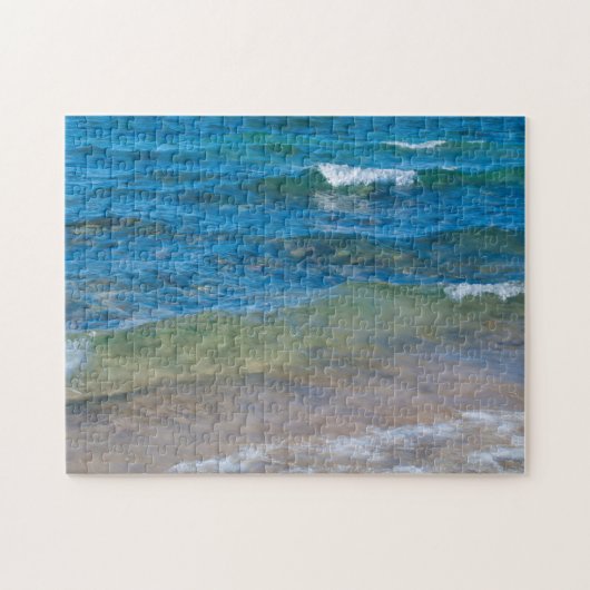 VS, Michigan. Duidelijke wateren van het superieur Legpuzzel (Horizontaal)