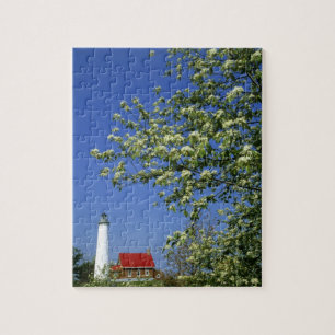 VS, Michigan, East Tawas. Tawas Lighthouse met Legpuzzel