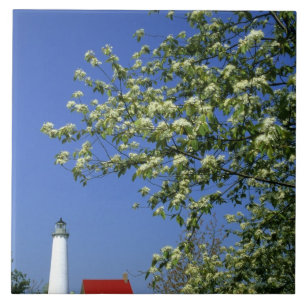 VS, Michigan, East Tawas. Tawas vuurtoren met Tegeltje