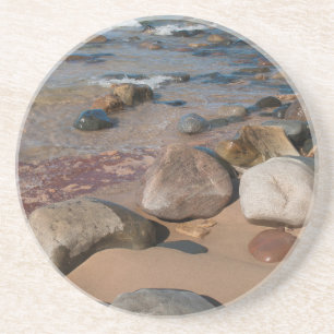 VS, Michigan. Geklonken eenvormig op 12 miljoen Zandsteen Onderzetter