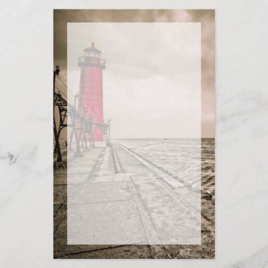 VS, Michigan, Grand Haven Lighthouse Briefpapier (Voorkant)