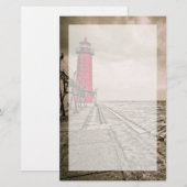 VS, Michigan, Grand Haven Lighthouse Briefpapier (Voorkant / Achterkant)