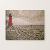 VS, Michigan, Grand Haven Lighthouse Legpuzzel (Horizontaal)