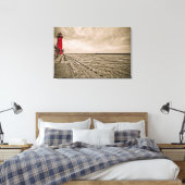 VS, Michigan, Grand Haven vuurtoren Canvas Afdruk (Insitu (Slaapkamer))